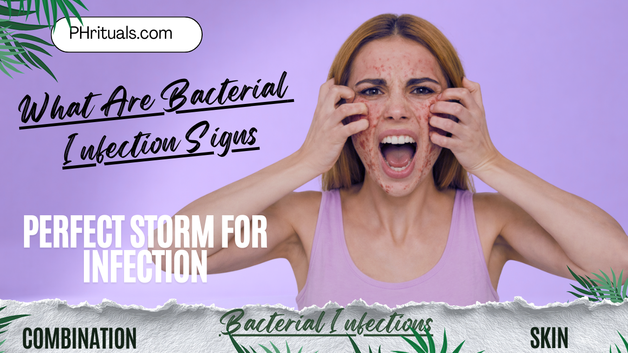 Bacterial Infection Signs on Combination Skin