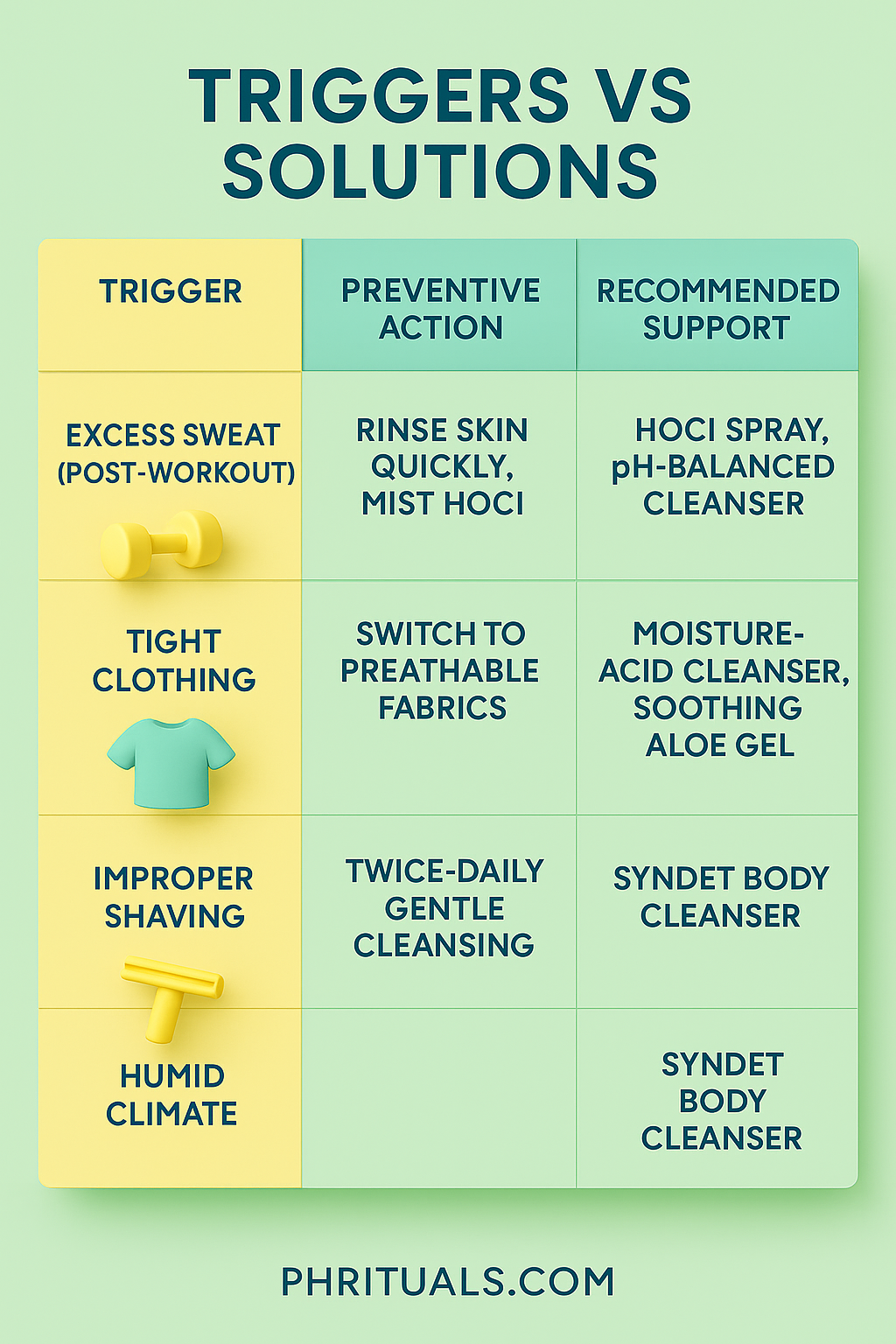 Folliculitis Trigger vs Solutions
